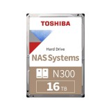 ฮาร์ดดิสก์ Toshiba HDD PC N300 16TB 7200RPM SATA lll (6GB) 256MB for NAS - 3 Year