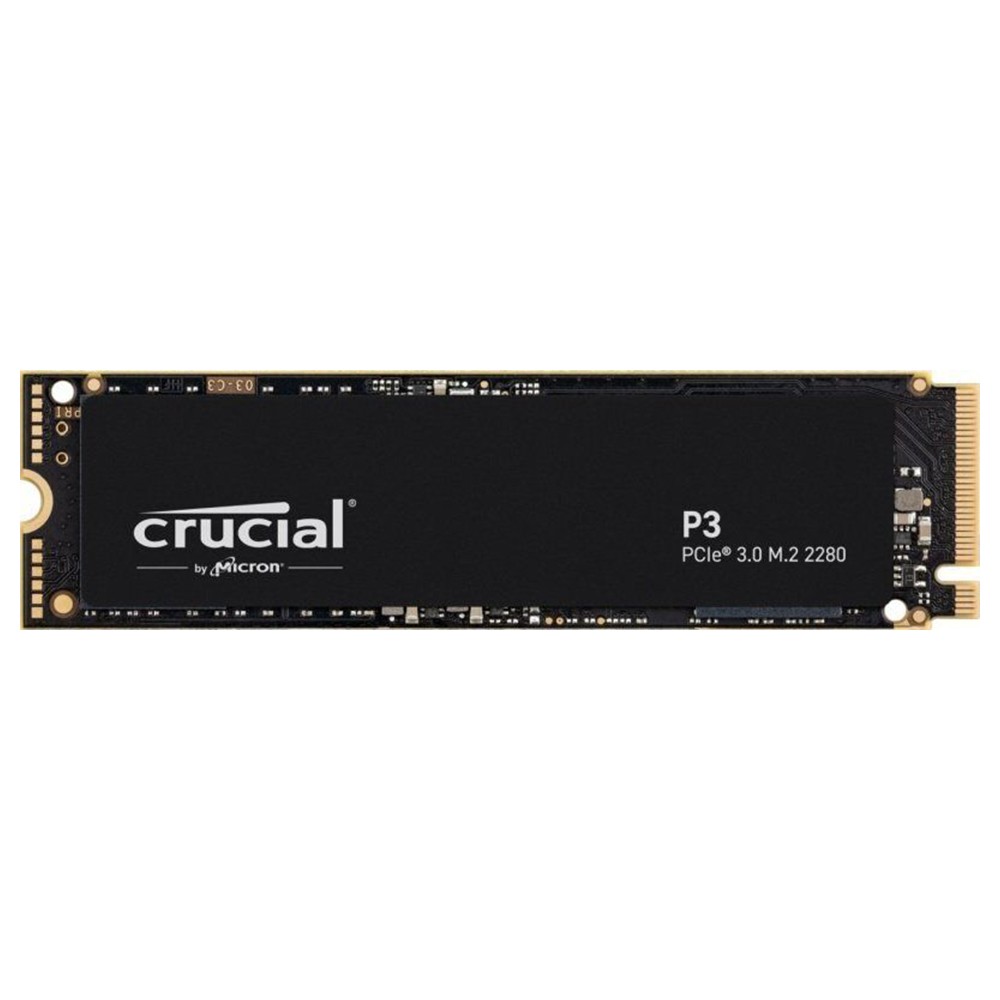 การ์ดเอสเอสดี Crucial SSD P3 1TB M.2 PCIe/NVMe R3500MB/s W3000MB/s - 3 Year