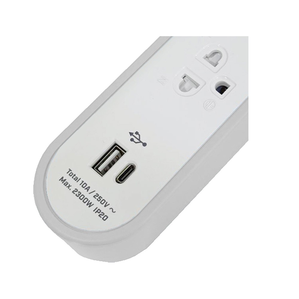 ปลั๊กไฟ DATA Plug 2 Way 1 Switch 2 USB 3M. (APUC3146 3M)