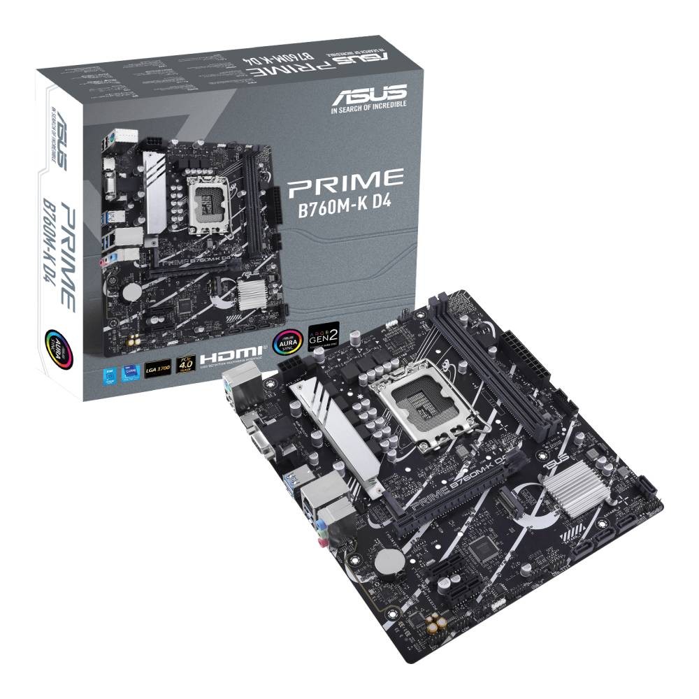 เมนบอร์ด ASUS Mainboard PRIME B760M-K D4 LGA-1700