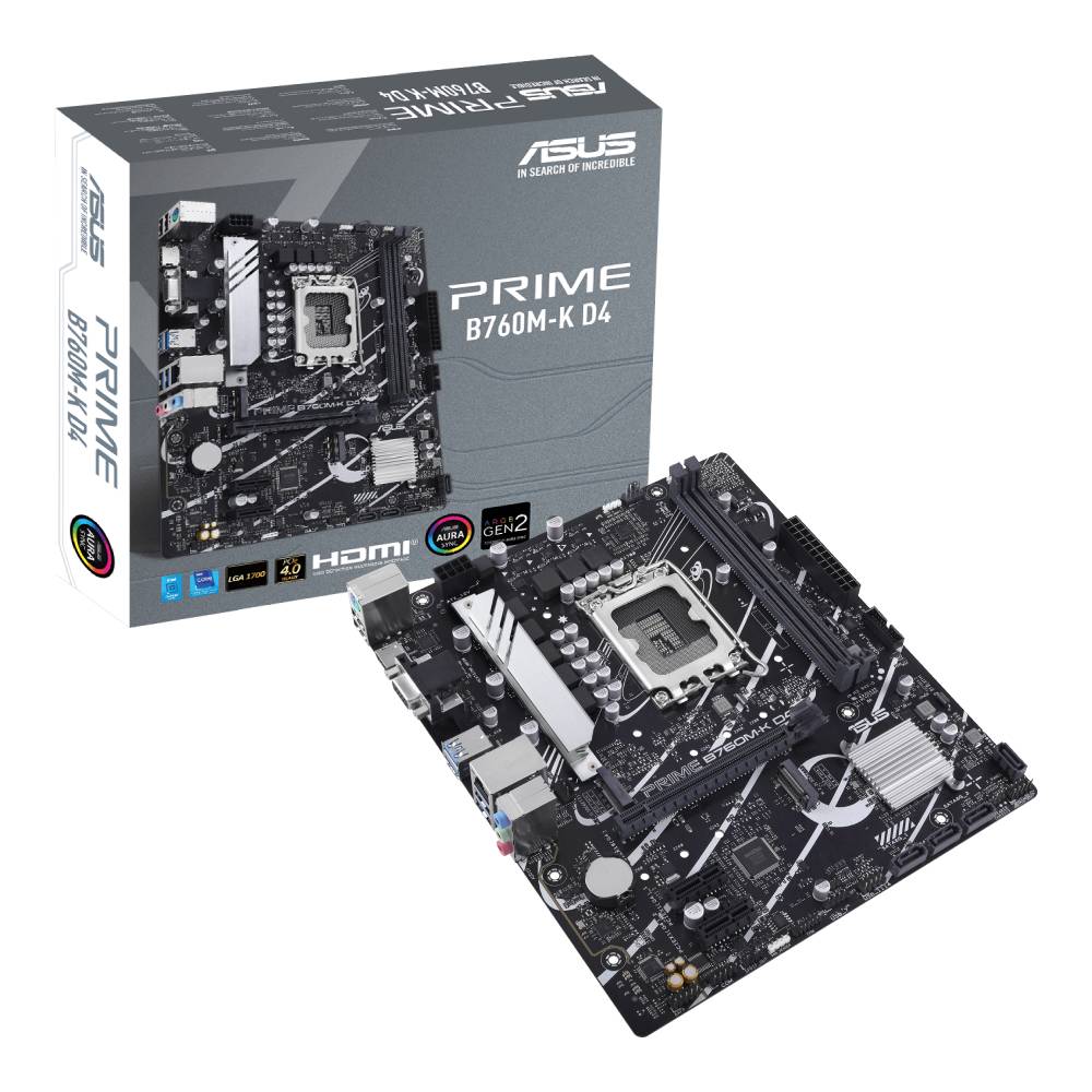 เมนบอร์ด ASUS Mainboard PRIME B760M-K D4 LGA-1700