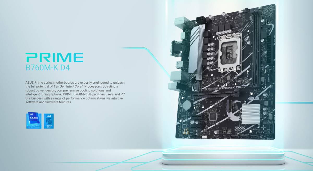 เมนบอร์ด ASUS Mainboard PRIME B760M-K D4 LGA-1700