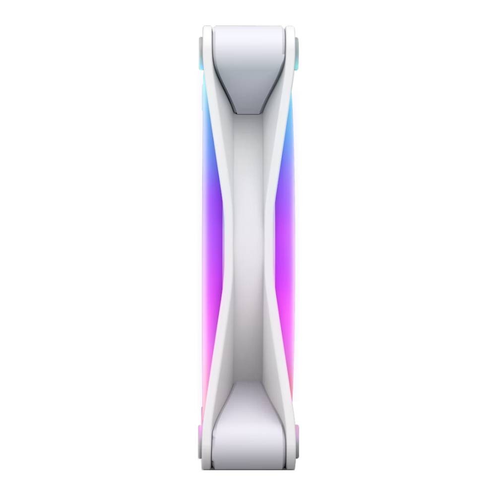 พัดลมคอม NZXT FAN F120 120mm (1x120mm) RGB DUO White : RF-D12SF-W1