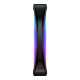 พัดลมคอม NZXT FAN F140 140mm (1x140mm) RGB DUO Black : RF-D14SF-B1