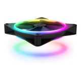 พัดลมคอม NZXT FAN F140 140mm (1x140mm) RGB DUO Black : RF-D14SF-B1