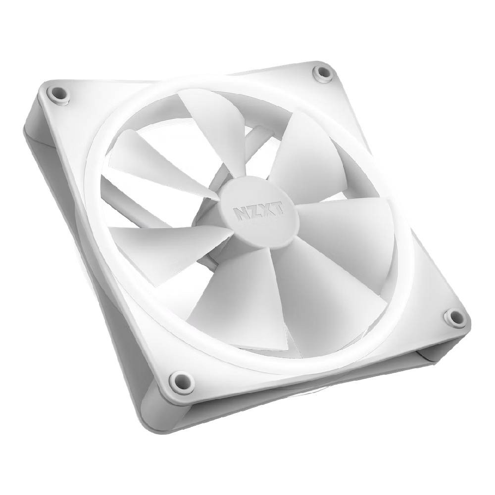 พัดลมคอม NZXT FAN F140 140mm (2x140mm) RGB DUO White : RF-D14DF-W1