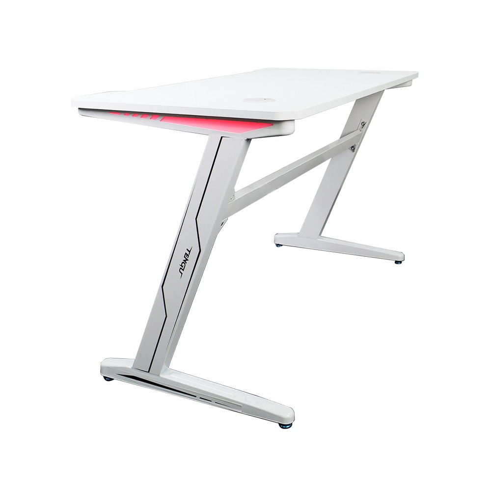 โต๊ะเกมมิ่ง Tengu Gaming Desk Sasaki All White