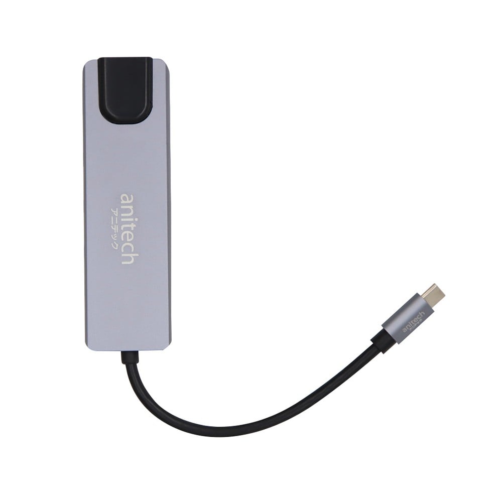 Anitech 6 in 1 USB-C Hub (RA502) Gray