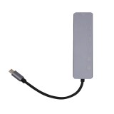 Anitech 6 in 1 USB-C Hub (RA502) Gray