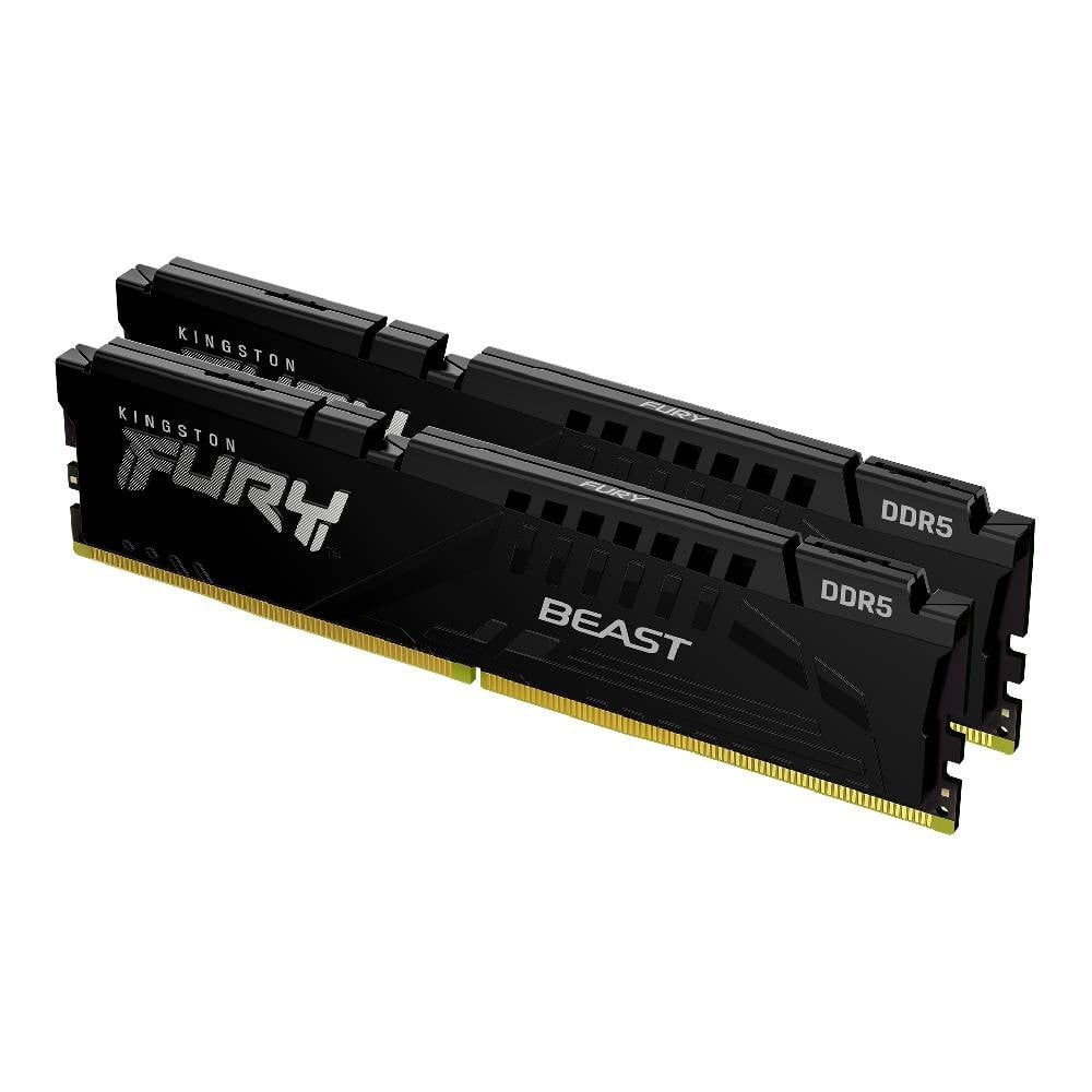 แรมพีซี Kingston DDR5 64GB/5200MHz.CL40 (2x32GB) Fury Beast XMP Black