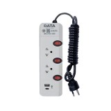ปลั๊กไฟ DATA 2 Way 3 Switch 2 USB 3M. (HMWC3226 3M)