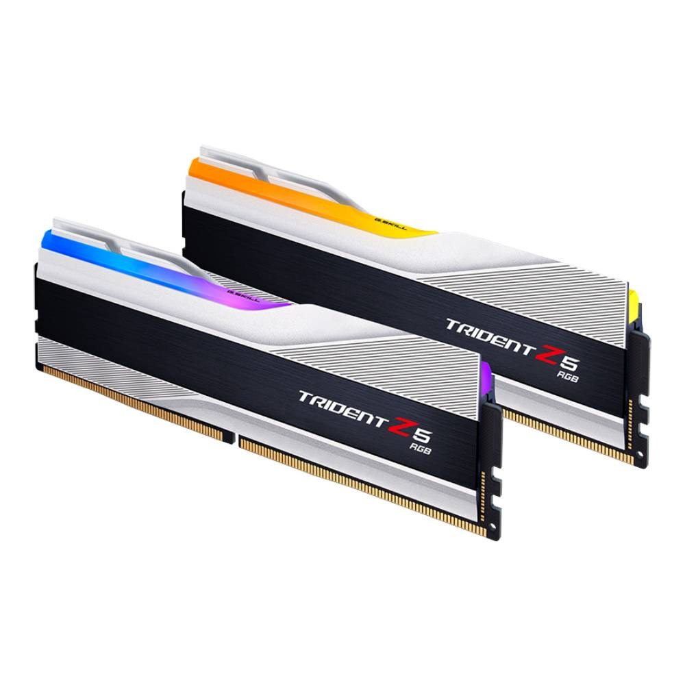 แรมพีซี G.Skill DDR5 32GB/6000MHz.CL30 (16GBx2) Trident Z5 RGB Silver