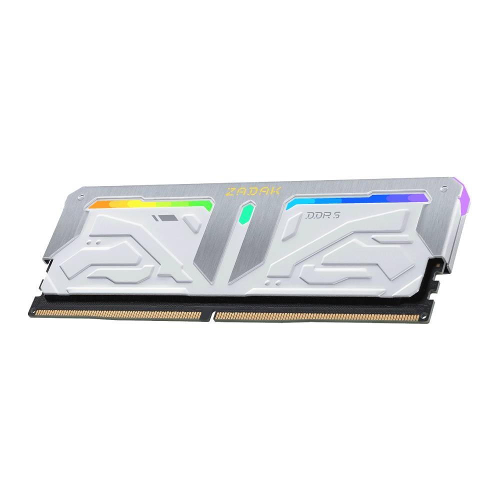 แรมพีซี ZADAK DDR5 16GB/5200MHz.CL38 (16GBx1) Spark RGB White