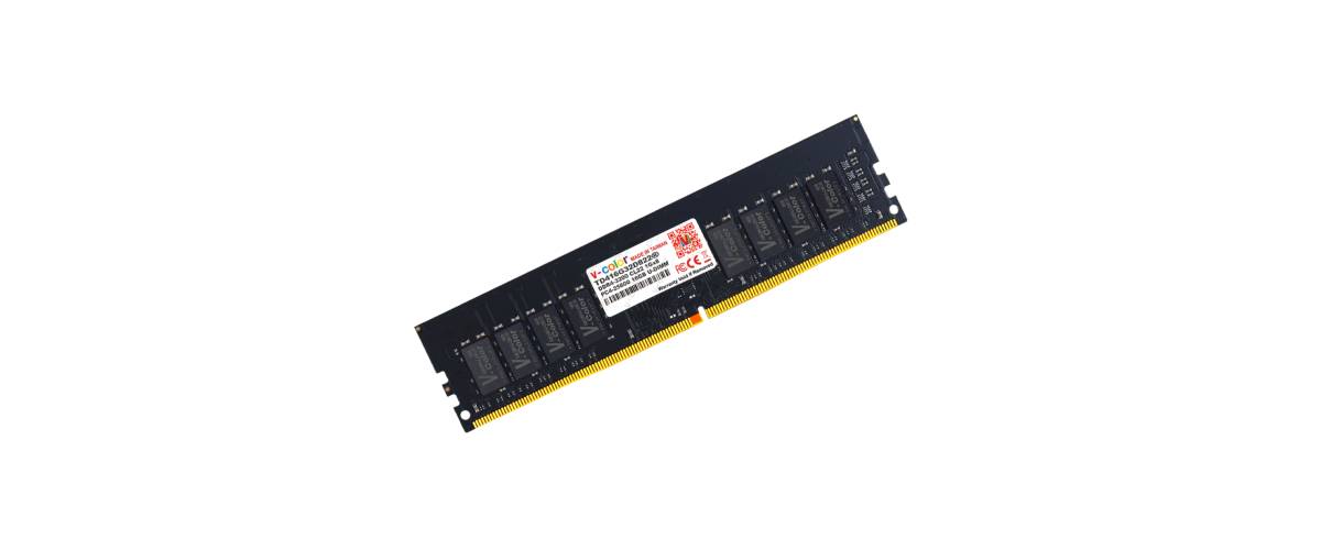 แรมพีซี V Color Ram Pc Ddr4 16gb 3200mhz Cl22 16gbx1 Black