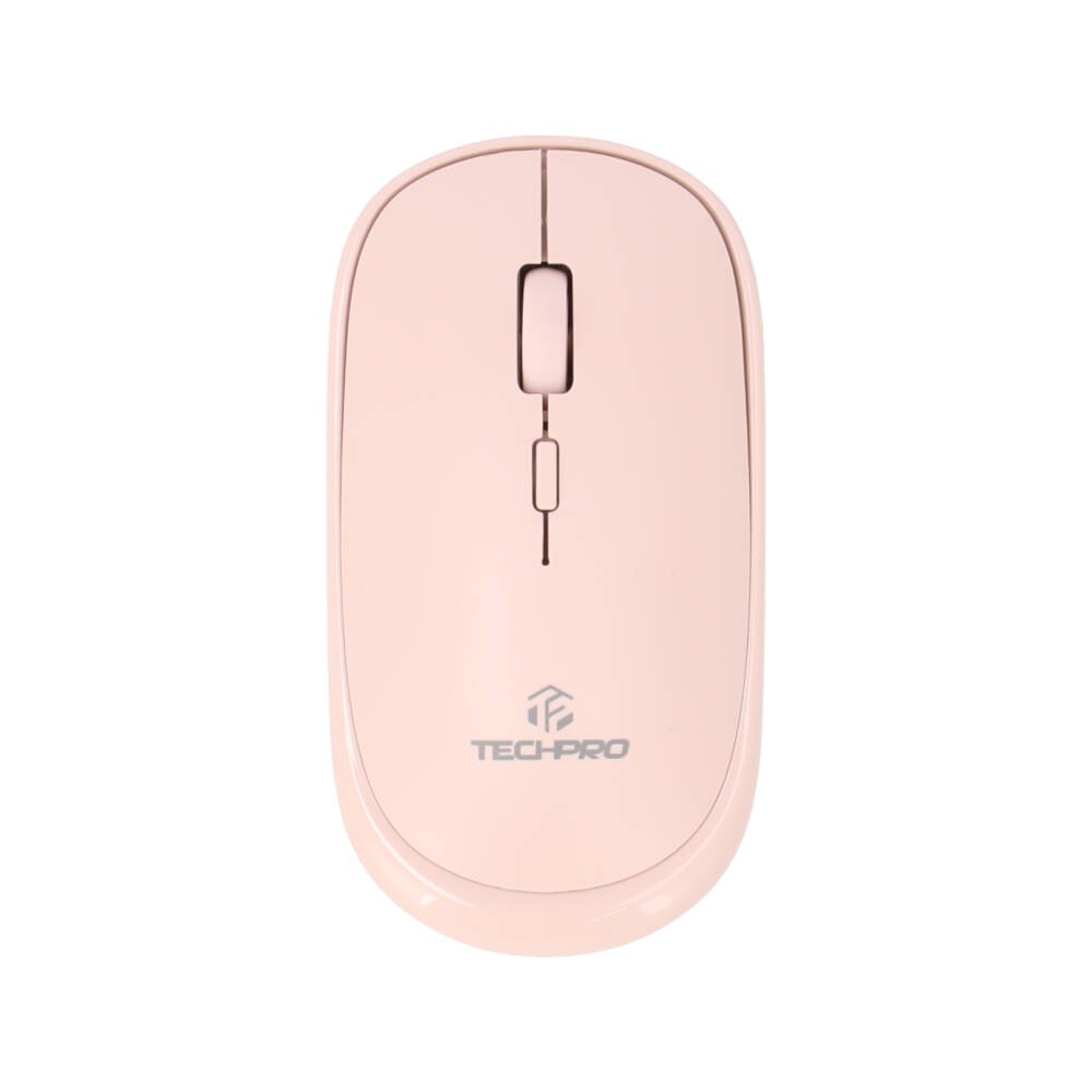 เมาส์ไร้สาย TECHPRO Wireless Mouse Slim M844 Light Pink