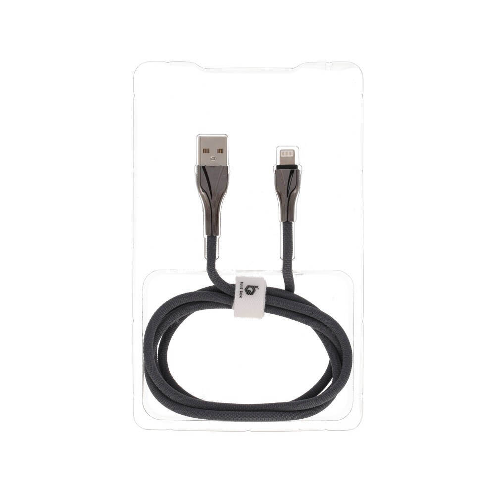 สายชาร์จ Blue Box Lightning 1 เมตร Dark Gray