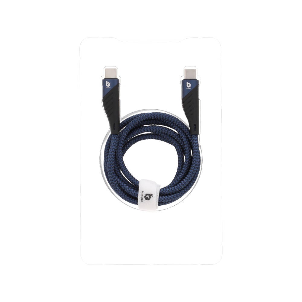 สายชาร์จ Blue Box Type-C to Type-C 65w Fast Charge & Data Sync - Blue