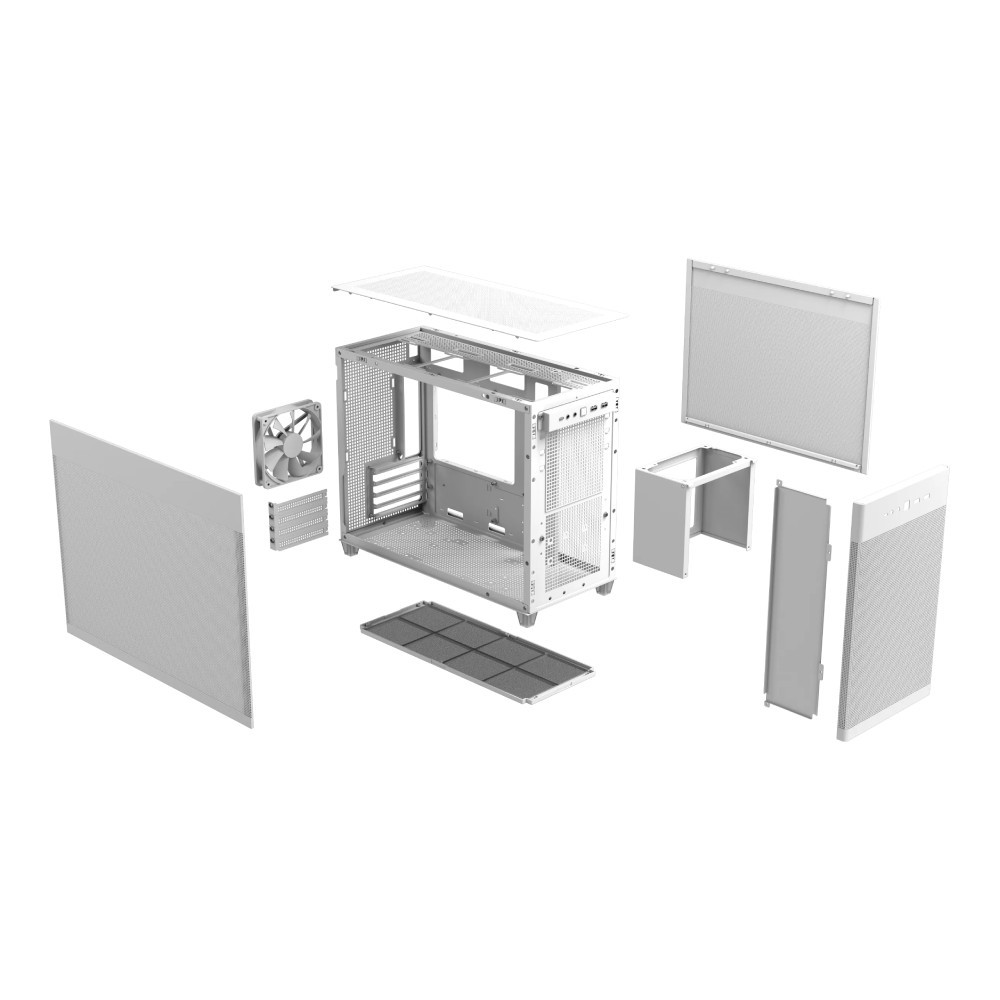 เคสคอมพิวเตอร์ Asus Computer Case AP201 Prime Mesh White Edition