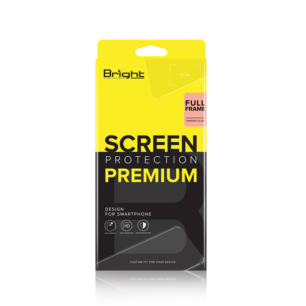 Bright Tempered Glass ฟิล์ม Xiaomi 13 Full Frame Black