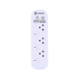 รางปลั๊กไฟ Toshino TIS Plug 3 Way 3 Switch 1.5M. (JT3-1.5M) White
