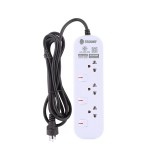 รางปลั๊กไฟ Toshino TIS Plug 3 Way 3 Switch 1.5M. (JT3-1.5M) White