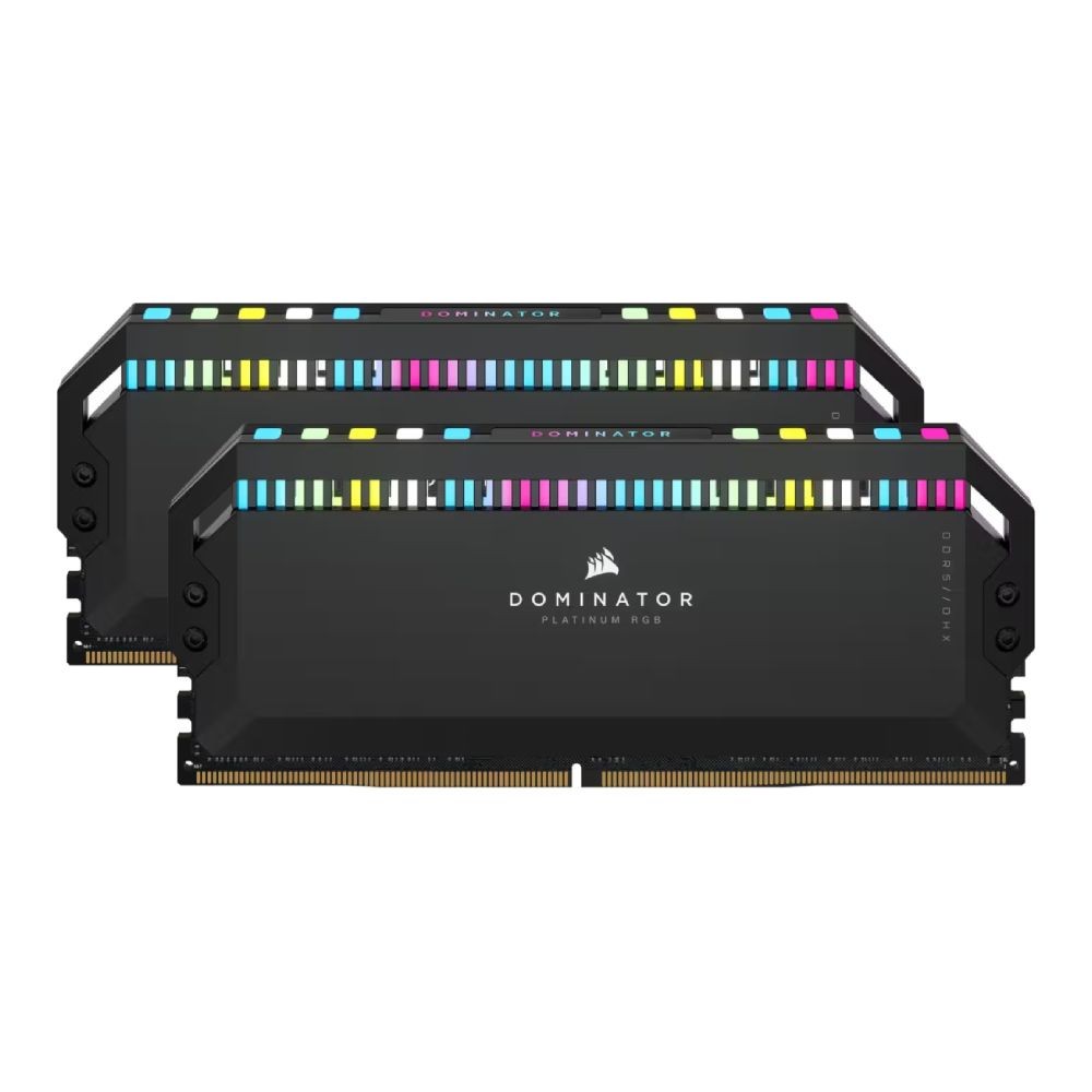 แรมพีซี Corsair DDR5 64GB/5600MHz.CL40 (32GBx2) Dominator Platinum RGB Black