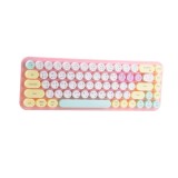 คีย์บอร์ดไร้สาย MOFii Bluetooth Brownie Pink Lemon