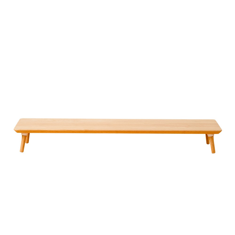Pvc Monitor Riser ชั้นวางจอคอม Liv Wooden Monitor Risers Walnut ช่วยเสริมสร้างความเป็นระเบียบ