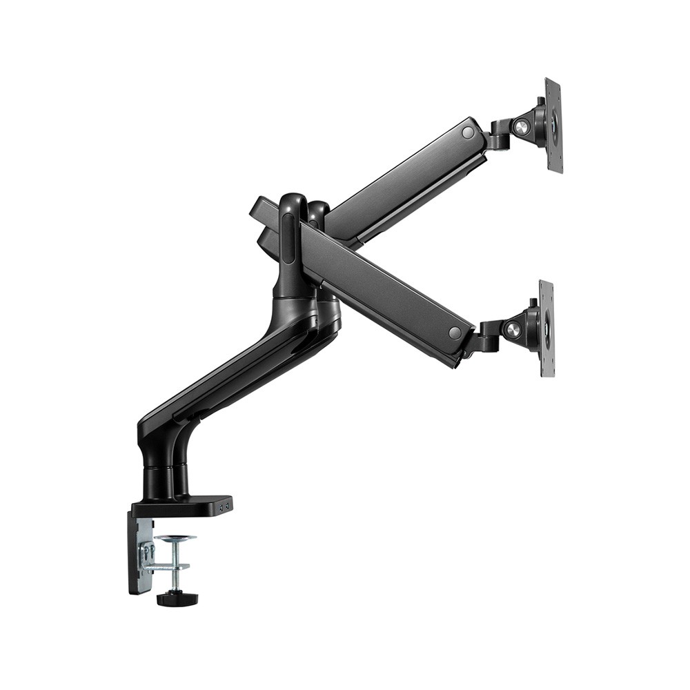 แขนจับจอมอนิเตอร์ Liv Dual Extra Monitor Arm Space Grey พร้อมดีไซน์
