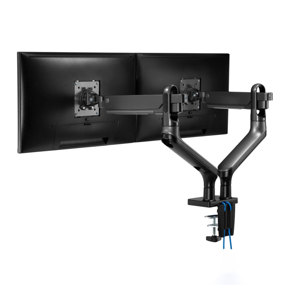 แขนจับจอมอนิเตอร์ Liv Dual Extra Monitor Arm Space Grey พร้อมดีไซน์