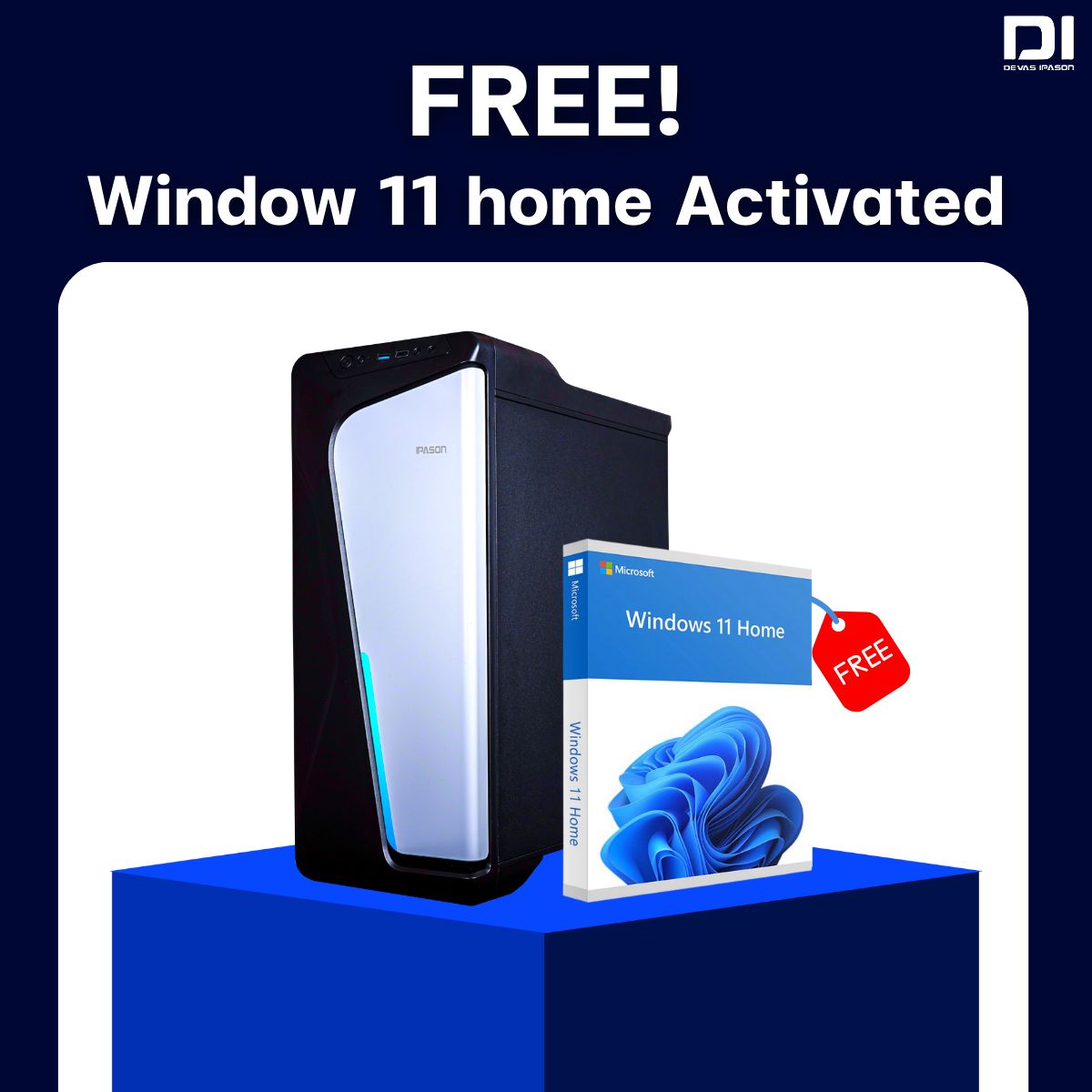 คอมพิวเตอร์เซ็ต IPASON Computer Set PC DIA2-IB730 (Free Windows 11