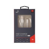 สายชาร์จ TECHPRO Micro USB Cable 3A Super Fast Charge 1M. White (TP-C01)