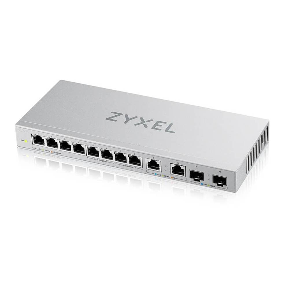 สวิตช์ฮับ Zyxel Network XGS1010-12 12-Port Multi-Gigabit Switch 2-Port 2.5G and 2-Port 10G SFP+