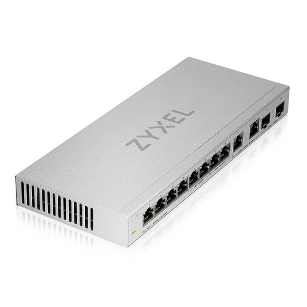 สวิตช์ฮับ Zyxel Network XGS1010-12 12-Port Multi-Gigabit Switch 2-Port 2.5G and 2-Port 10G SFP+
