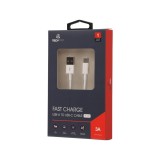 สายชาร์จ TECHPRO USB-A to USB-C Cable 3A Super Fast Charge 1M. White (TP-C01)