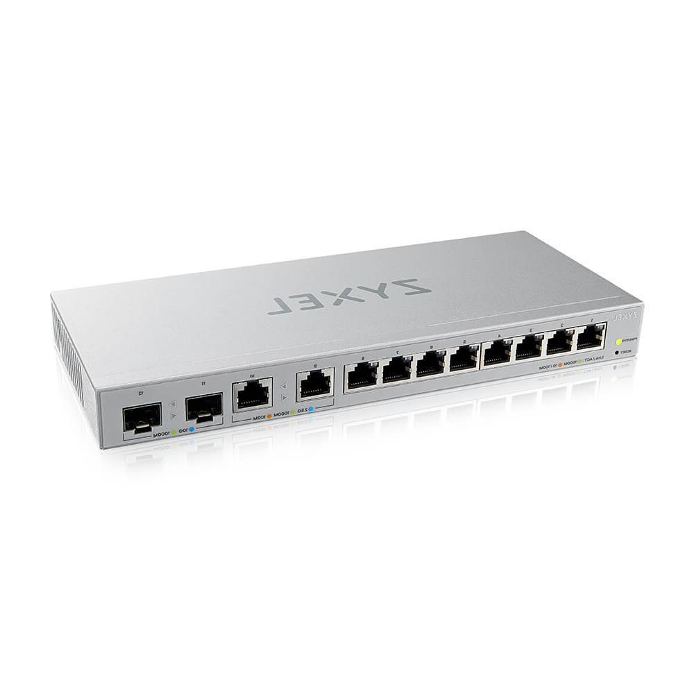 สวิตช์ฮับ Zyxel Network XGS1210-12 12-Port Multi-Gigabit Switch 2-Port 2.5G and 2-Port 10G SFP+