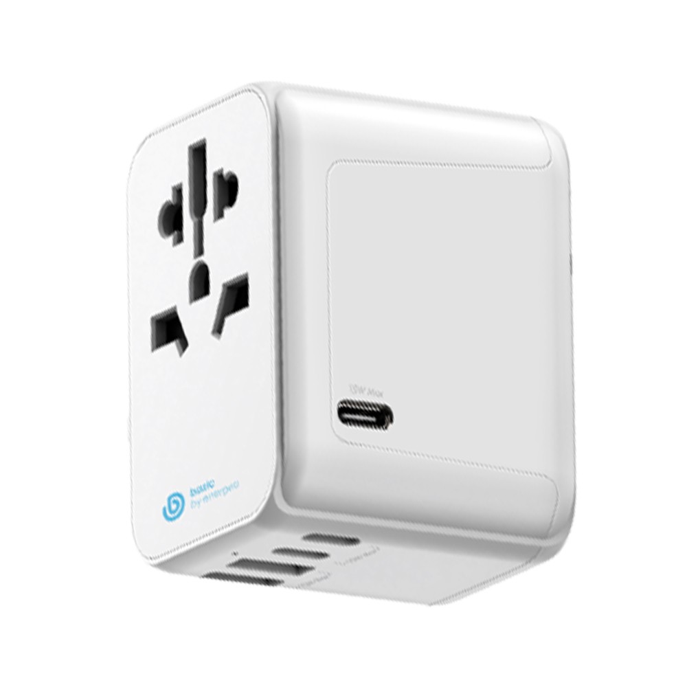 หัวแปลงปลั๊กไฟ Bazic Universal Travel Adapter GOPORT 2A3C 28W