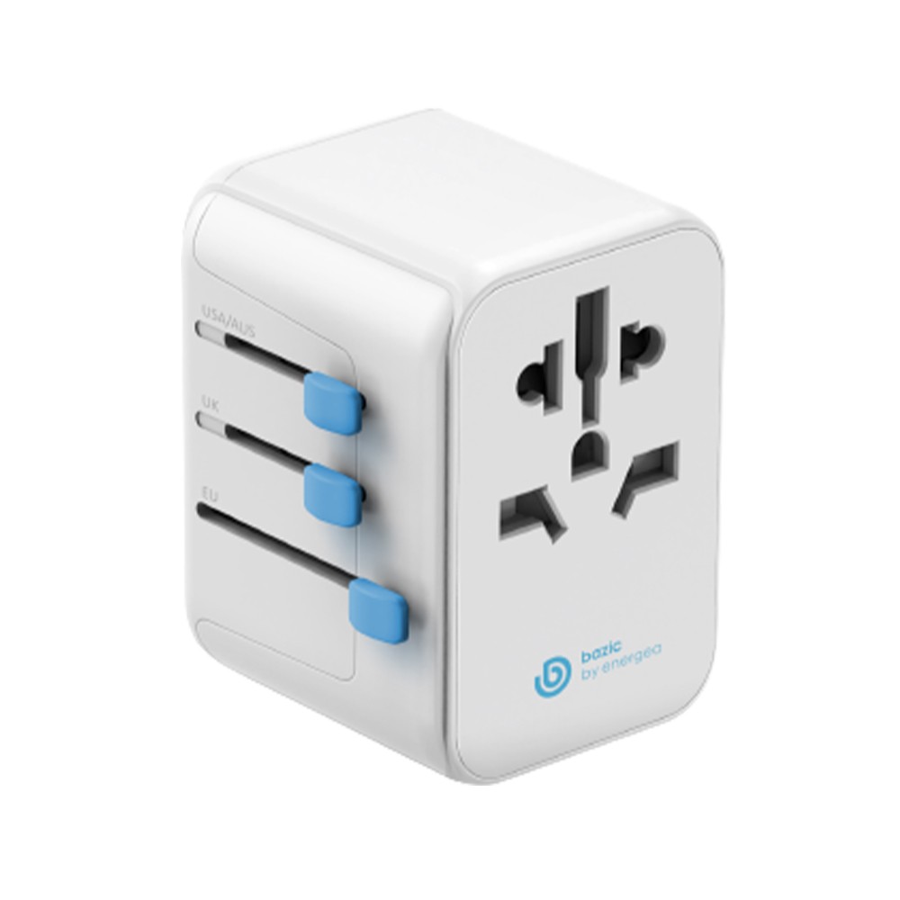 หัวแปลงปลั๊กไฟ Bazic Universal Travel Adapter GOPORT 2A3C 28W
