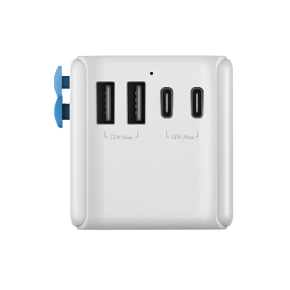 หัวแปลงปลั๊กไฟ Bazic Universal Travel Adapter GOPORT 2A3C 28W