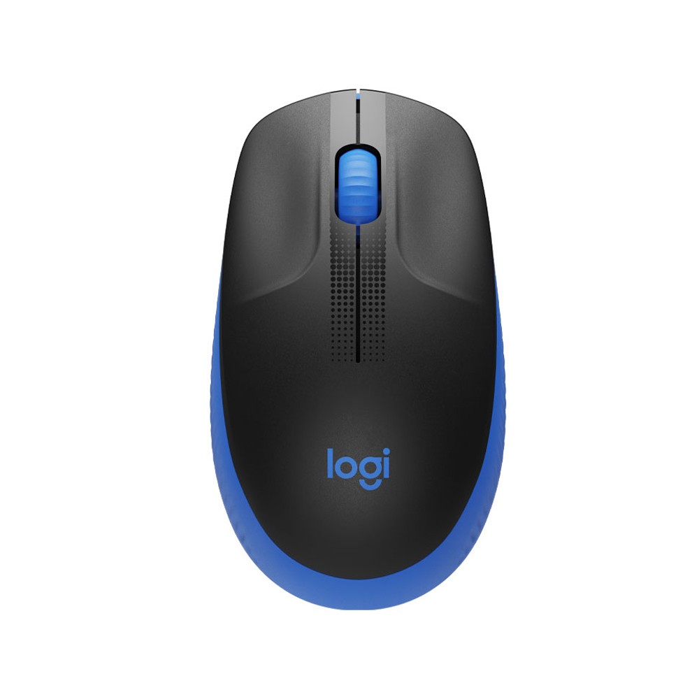 เมาส์ไร้สาย Logitech Wireless Mouse Full-Size M190 Blue