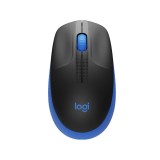 เมาส์ไร้สาย Logitech Wireless Mouse Full-Size M190 Blue