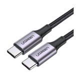 สายชาร์จ Ugreen USB-C to USB-C Cable Nylon 5A/100W 2M. Black (70429)