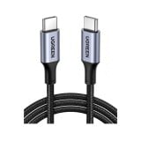 สายชาร์จ Ugreen USB-C to USB-C Cable Nylon 5A/100W 1M. Black (70427)