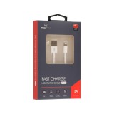 สายชาร์จ TECHPRO USB-A to Lightning Cable 3A Super Fast Charge 1M. White (TP-C01)
