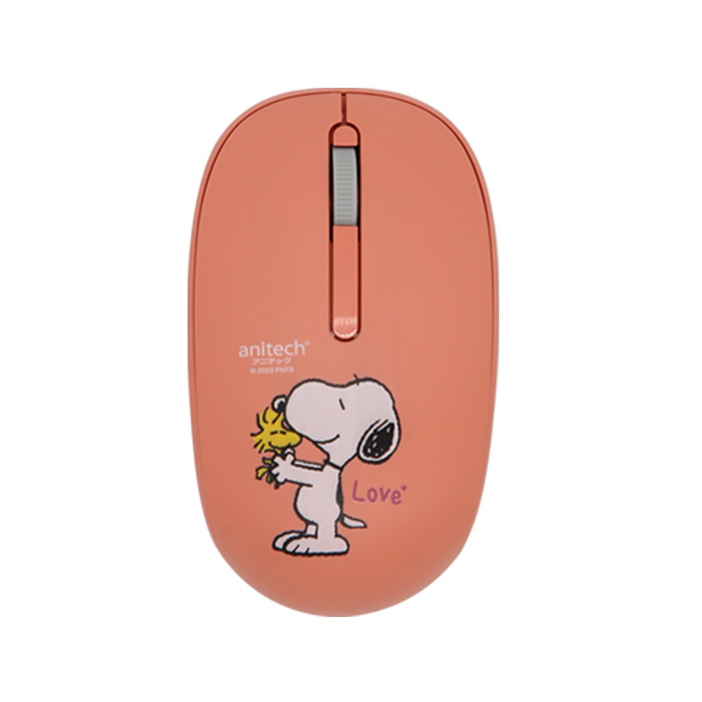 เมาส์ไร้สาย Anitech Wireless Mouse Snoopy (SNP-W233) Pink