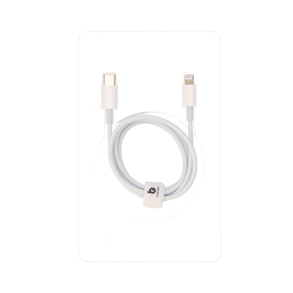 สายชาร์จ Blue Box USB-C to Lightning Cable 27W 1M. White (BB-C06)