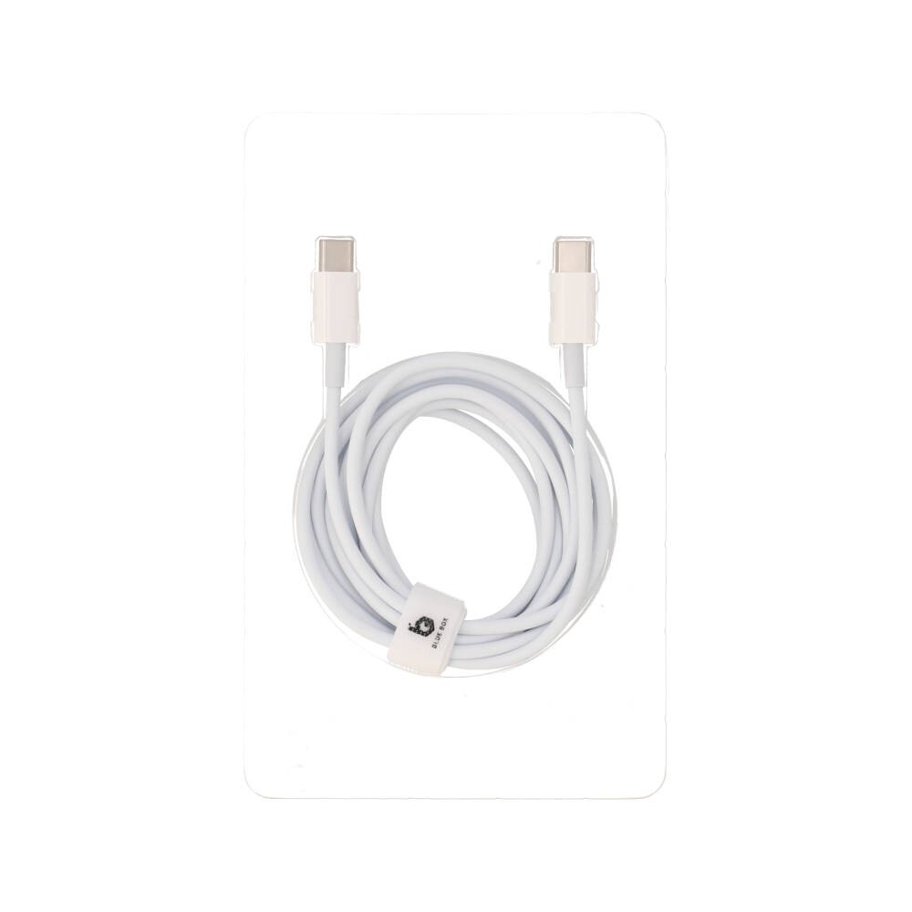 สายชาร์จ Blue Box USB-C to USB-C Cable 60W Super Fast Charge & Data Sync 2M. White (BB-C06)