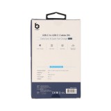 สายชาร์จ Blue Box USB-C to USB-C Cable 60W Super Fast Charge & Data Sync 2M. White (BB-C06)