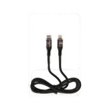สายชาร์จ TECHPRO USB-C to Lightning Cable Nylon 20W 1M. Black/Grey (TP-C02)