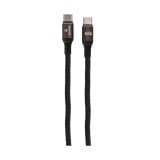 สายชาร์จ TECHPRO USB-C to USB-C Cable Nylon 60W 1M. Black/Grey (TP-C02)